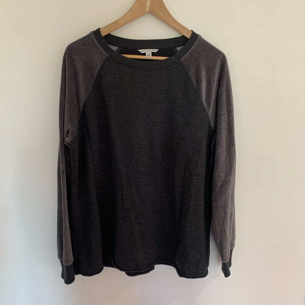American Eagle Sweater with Velvet Sleeves